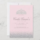 Sweet sixteenの銀の輝きの招待状 招待状 (正面)