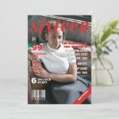 Sweet sixteenの雑誌カバーのテンプレート 招待状 (スタンド正面)