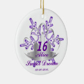 Sweet sixteenは夢カスタマイズ セラミックオーナメント (右)