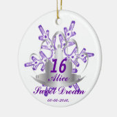 Sweet sixteenは夢カスタマイズ セラミックオーナメント (左)