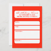 sweet sixteenアイスクリームドリップ 招待状 (裏面)