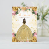 Sweet sixteenイエロー誕生日招待状カード エンクロージャーカード (スタンド正面)