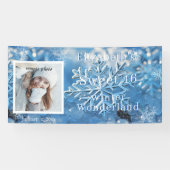 Sweet sixteenウィンターワンダーランドスノーフレーク 横断幕 (横)