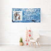 Sweet sixteenウィンターワンダーランドスノーフレーク 横断幕 (インサイチュ)