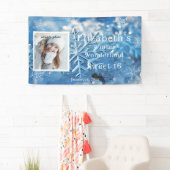 Sweet sixteenウィンターワンダーランドスノーフレーク 横断幕 (インサイチュ)