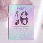 Sweet sixteenエラY2Kガール16thバースデーパーティー 招待状<br><div class="desc">エラY2KSweet sixteenガール16バースデーパーティ招待状</div>