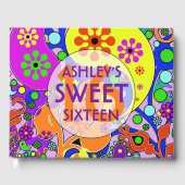 Sweet sixteenカラフルレトロフローラ ゲストブック (正面)