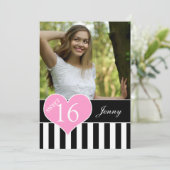 SWEET SIXTEENガーリー写真 招待状 (スタンド正面)