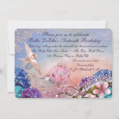 Sweet sixteenキンセアニェラ誕生日招待状 招待状 (裏面)