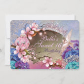 Sweet sixteenキンセアニェラ誕生日招待状 招待状 (正面)