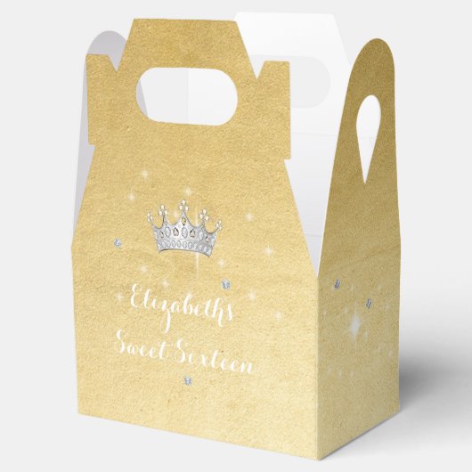 Sweet sixteenキンセアニェラ金ゴールドプリンセスクラウン フェイバーボックス (オープン)