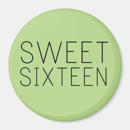 Sweet sixteenギフト/お気に入りマグネット マグネット (正面)