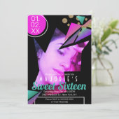 Sweet sixteenクラブスタイルネオン 招待状 (スタンド正面)