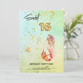 *～SWEET SIXTEENグラデーション16人の人魚誕生会 招待状 (スタンド正面)