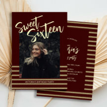 Sweet sixteenグリッターワインバースデーパーティー