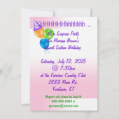 Sweet sixteenサプライズパーティー 招待状 (裏面)