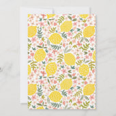 Sweet sixteenサマーレモンバースデーパーティー 招待状 (裏面)
