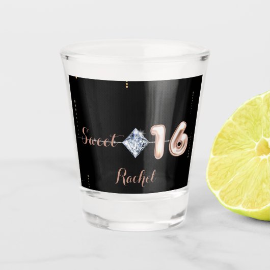 Sweet sixteenショットガラス ショットグラス (正面)