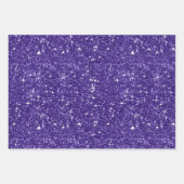 Sweet sixteenスパークルワードクラウドパープルID265 ラッピングペーパーシート (正面3)