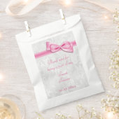 Sweet sixteenダマスクフェイクと弓 フェイバーバッグ (クリップ留めされた状態)