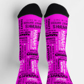 Sweet sixteenダンスフロア誕生日テイクホームギフト ソックス (上部)