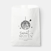 Sweet sixteenディスコボール16thバースデーパーティー フェイバーバッグ (正面)