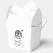 Sweet sixteenディスコボール16thバースデーパーティー フェイバーボックス (オープン)