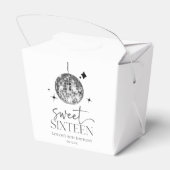 Sweet sixteenディスコボール16thバースデーパーティー フェイバーボックス (裏面サイド)