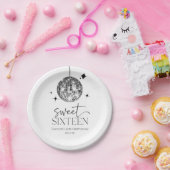 Sweet sixteenディスコボール16thバースデーパーティー ペーパープレート (パーティー)