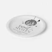 Sweet sixteenディスコボール16thバースデーパーティー ペーパープレート (アングル)