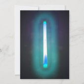 Sweet sixteenネオンパーティーブルー 招待状 (裏面)