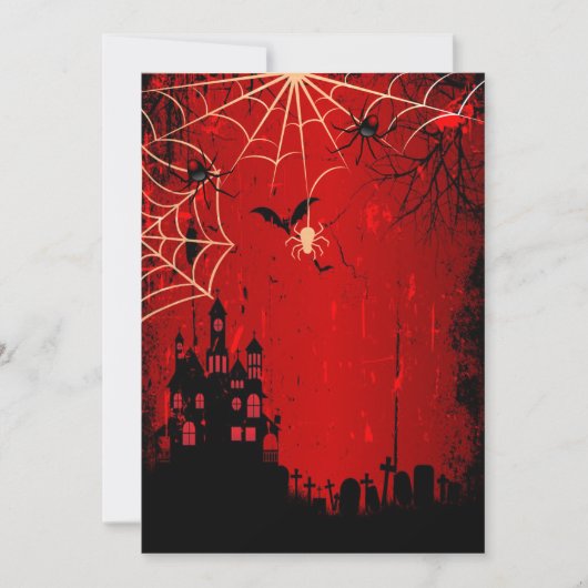 Sweet sixteenハロウィーン誕生祝い 招待状 (正面)