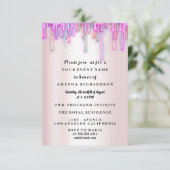 Sweet sixteenバラフローラドレ王室のスユニコーンドリップ 招待状 (スタンド正面)