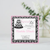 Sweet sixteenバースデーパーティ招待状 招待状 (スタンド正面)