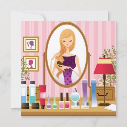 Sweet sixteenバースデーパーティ招待状 招待状 (正面)