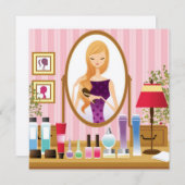 Sweet sixteenバースデーパーティ招待状 招待状 (正面/裏面)