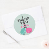 Sweet sixteenパリサンキュー誕生日シール ラウンドシール (封筒)