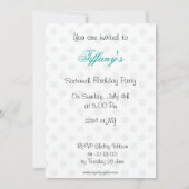 Sweet sixteenパーティの招待状 招待状 (裏面)