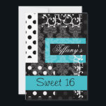 Sweet sixteenパーティの招待状 招待状<br><div class="desc">トレンディーsweet sixteenパーティの招待状、簡単にカスタマイズ可能なカッコいいお尻とクリック!カスタマイズ! "it"追加オプションの追加、変更、削除、サイズ変更、再着色、再スタイリング、文字とイメージ</div>