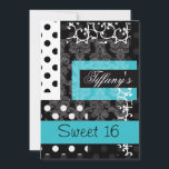 Sweet sixteenパーティの招待状 招待状<br><div class="desc">トレンディーsweet sixteenパーティの招待状、簡単にカスタマイズ可能なカッコいいお尻とクリック!カスタマイズ! "it"追加オプションの追加、変更、削除、サイズ変更、再着色、再スタイリング、文字とイメージ</div>