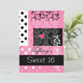 Sweet sixteenパーティの招待状 招待状 (スタンド正面)