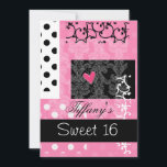 Sweet sixteenパーティの招待状 招待状<br><div class="desc">トレンディーsweet sixteenパーティの招待状、簡単にカスタマイズ可能なカッコいいお尻とクリック!カスタマイズ! "it"追加オプションの追加、変更、削除、サイズ変更、再着色、再スタイリング、文字とイメージ</div>