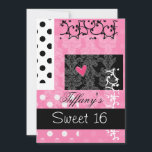 Sweet sixteenパーティの招待状 招待状<br><div class="desc">トレンディーsweet sixteenパーティの招待状、簡単にカスタマイズ可能なカッコいいお尻とクリック!カスタマイズ! "it"追加オプションの追加、変更、削除、サイズ変更、再着色、再スタイリング、文字とイメージ</div>