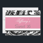 Sweet sixteenパーティの招待状 招待状<br><div class="desc">トレンディーsweet sixteenパーティの招待状、簡単にカスタマイズ可能なカッコいいお尻とクリック!カスタマイズ! "it"追加オプションの追加、変更、削除、サイズ変更、再着色、再スタイリング、文字とイメージ</div>