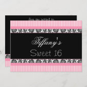 Sweet sixteenパーティの招待状 招待状 (正面/裏面)