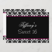 Sweet sixteenパーティの招待状 招待状 (正面/裏面)
