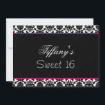 Sweet sixteenパーティの招待状 招待状<br><div class="desc">トレンディーsweet sixteenパーティの招待状、簡単にカスタマイズ可能なカッコいいお尻とクリック!カスタマイズ! "it"追加オプションの追加、変更、削除、サイズ変更、再着色、再スタイリング、文字とイメージ</div>