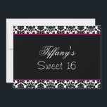 Sweet sixteenパーティの招待状 招待状<br><div class="desc">トレンディーsweet sixteenパーティの招待状、簡単にカスタマイズ可能なカッコいいお尻とクリック!カスタマイズ! "it"追加オプションの追加、変更、削除、サイズ変更、再着色、再スタイリング、文字とイメージ</div>
