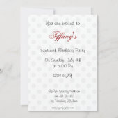 Sweet sixteenパーティの招待状 招待状 (裏面)