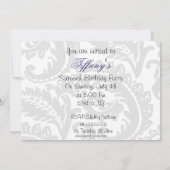 Sweet sixteenパーティの招待状 招待状 (裏面)